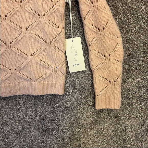 JOIE Women's Long Sleeve Pullover Sweater Pink Crew Neck Stretch Size XS - NWT - Picture 5 of 11
